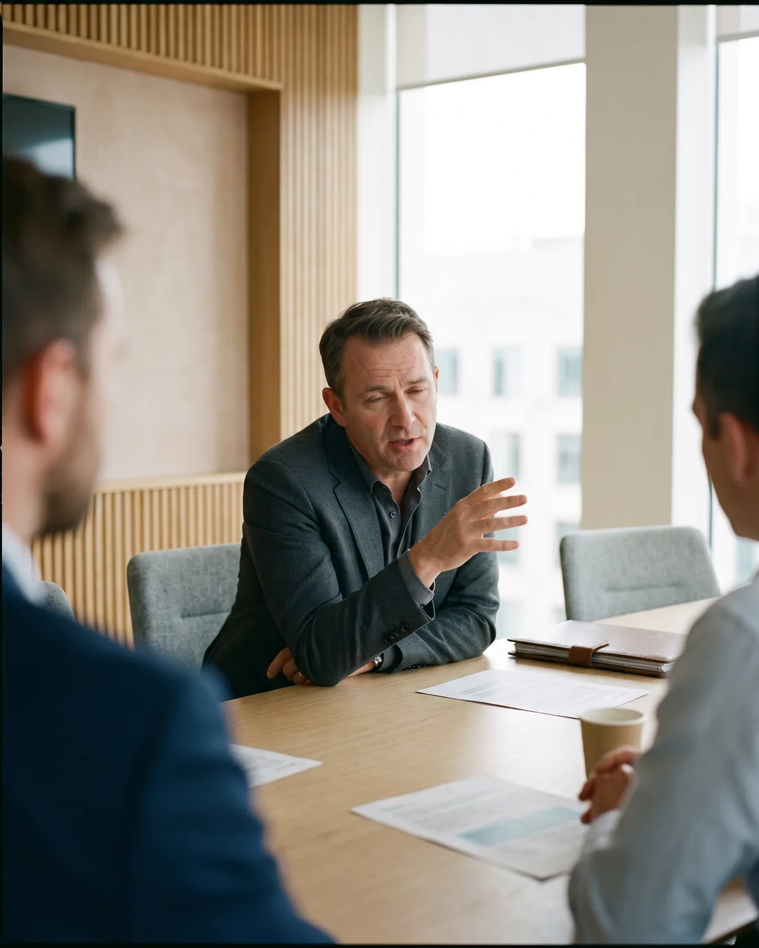 A fractional CRO at work in a Perth business setting